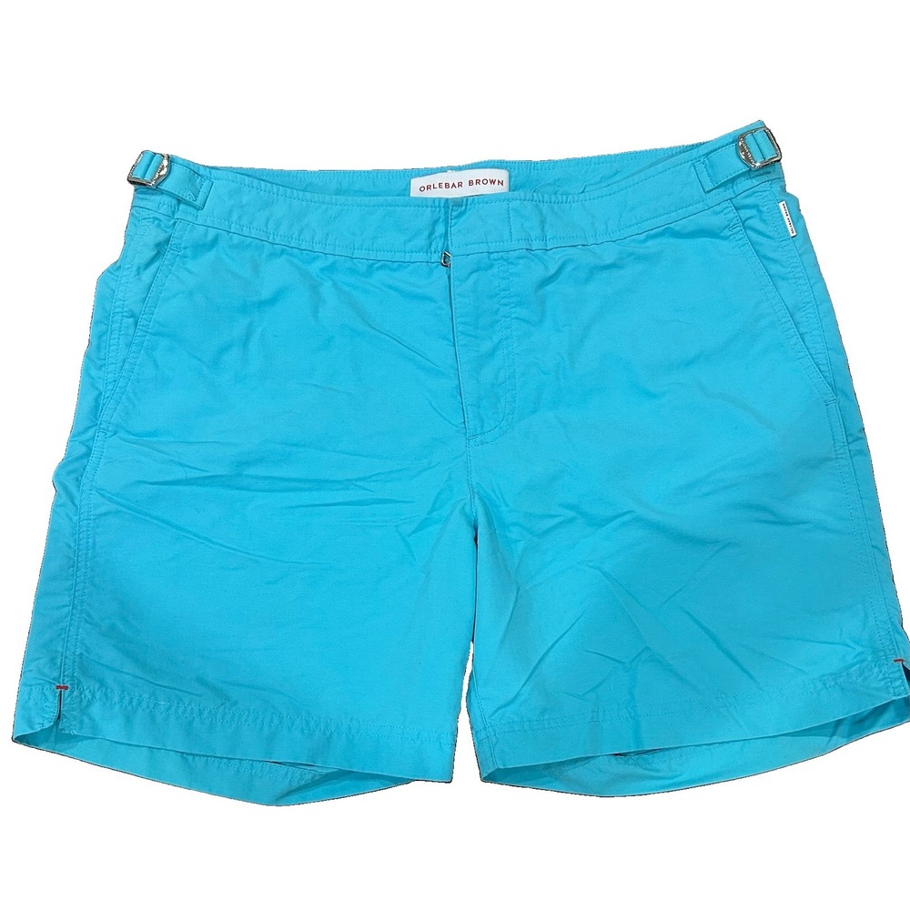 Orlebar Brown Classic Bulldog Lined Swim Trunks Men's 34 Riviera Blue